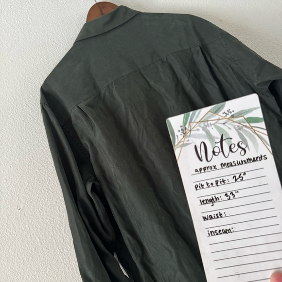 Oversized Button Up Shirt XL Vintage Suede Feel Streetwear Layering Brandini - Picture 11 of 14